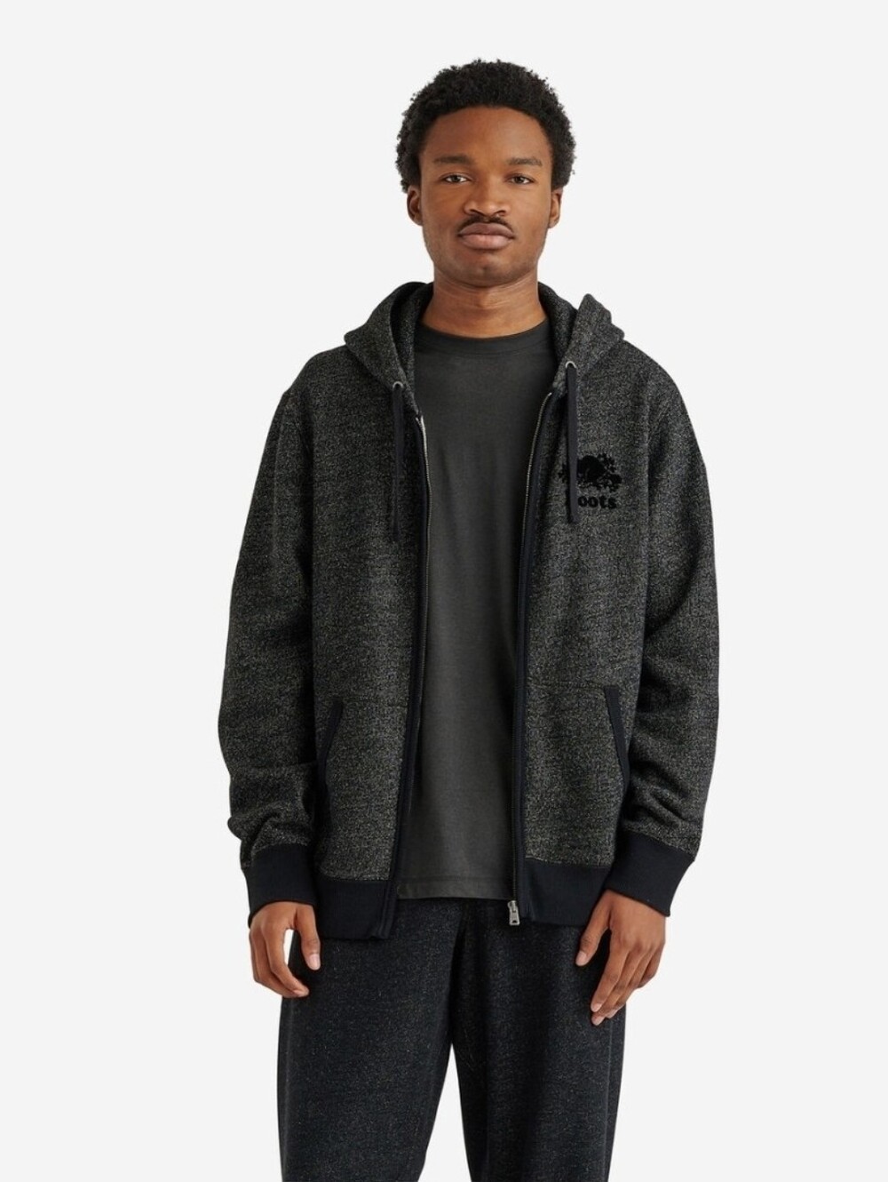 ROOTS Organic Original Full Zip Hoodie SIZE XS